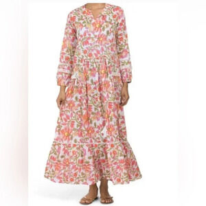 ! DEBBIE KATZ Multicolor Alysa Floral Printed Tunic Cover-up